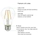 La Farah A19 LED Filament Bulb 4W, Non-Dimmable,40 Watt Incandescent Bulb Equivalent, 420 lumen, 2700K Warm White,E26 LED Edison Bulb Clear, 120v, ETL Listed -Pack of 6
