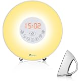 Radiosveglia Con Sveglia A Luce Alba InLife - Simulatore Sole, 7 Colori, 7 Suoni, Touch, FM, USB