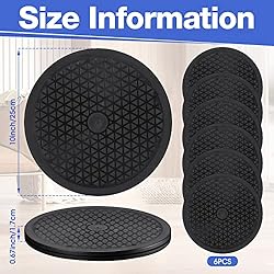 Gerrii 6 Pcs 10 Inch Lazy Susan Turntables Plastic