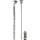 PF WaterWorks PF0906-CH Pop-Up Drain Lift Rod & Linkage Kit – Chrome, Universal Fit For Most Lavatory Drains – Includes Spring Clip
