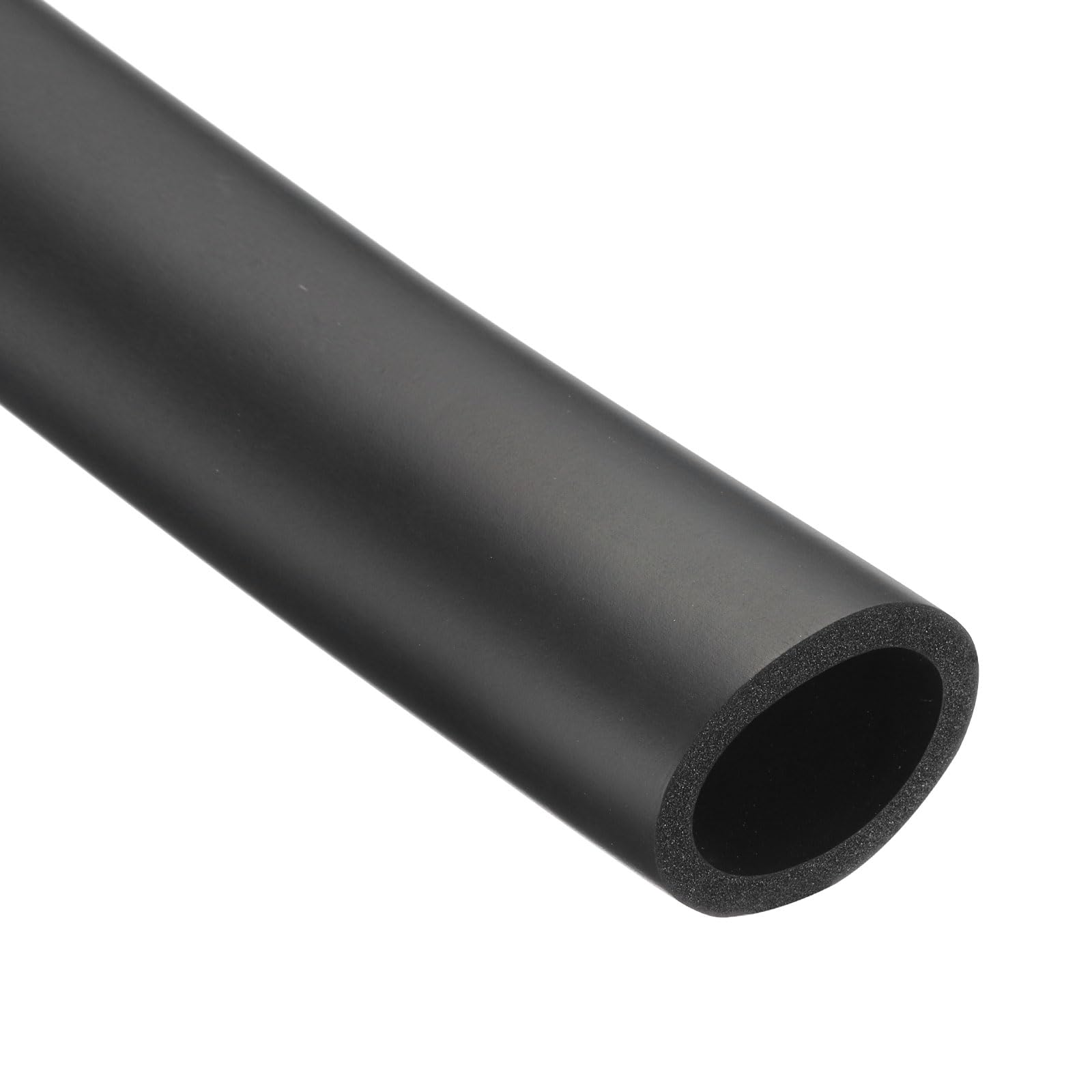 Rebower 36mm ID Pipe Insulation Tubing 6mm Thick Heat Preservation Foam Tube, [for Plumbing Freeze Protection Exercise Handle] - 48mm OD/6ft/Black