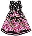 Sunny Fashion Girls Dress Hot Pink Flower Belt Party