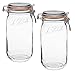 Le Parfait French Glass Super Jar with 85 mm gasket, 1.5 Liter (Pack of 2)