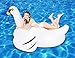 MarlJohns Giant Rideable Swan Inflatable Float Toy - Floatie Ride On Rideable Blow Up Summer Fun Pool Toy Lounger Floatie Raft for Kids & Adults - 76