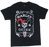 Harley Quinn Board Men's Black Shirt, Medium
