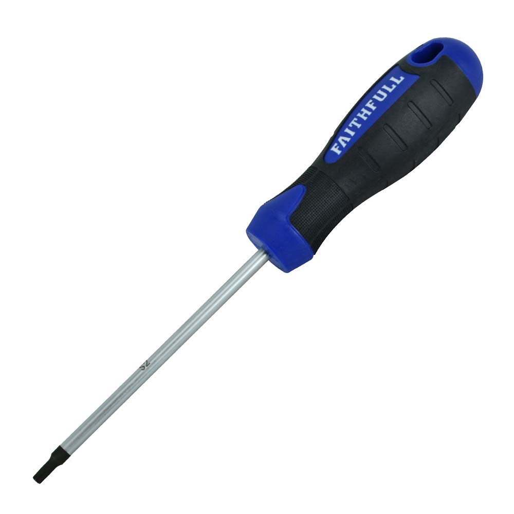 Faithfull FAISDT25 Soft-Grip Screwdriver Torx T25 x 100mm, Black