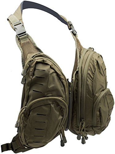 LA Police Gear Tactical Chest Pack Attachment-GRN