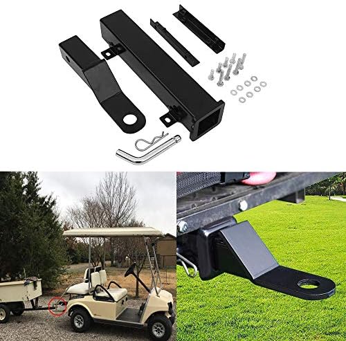 Hydraker Golf Cart Trailer Hitch with 2″ Receiver Fit for Footrest-Club Car,EZGO,Yamaha Hydraker Golf Cart Trailer Hitch with 2″ Receiver Fit for Footrest-Club Car,EZGO,Yamaha