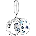 MULA 925 Sterling Silver Charms for Bracelets and Necklaces Handbag Dangle Pendants Beads Cute Cat Turtle Charms Jewelry for Women