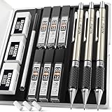 Nicpro 0.9 mm Mechanical Pencil Set with Case, 3PCS