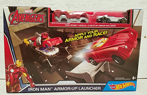 Hot Wheels Marvel Avengers Iron Man Armor-Up Launcher