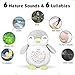 Baby White Noise Sound Machine & Baby Gift | Plays12 Baby Sleep Soothing Sounds with Sleep Aid Night Light | TGYYGPH Sound Spa,Portable Soother Stuffed Animals Penguin Plush Toy, Auto-Off Timer