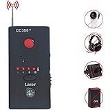 Wireless Lens Detector for Anti Spy Hidden Camera, Adjustable Detection Sensitivity Signal Bug RF Finder, GSM Voice Device Laser Detector