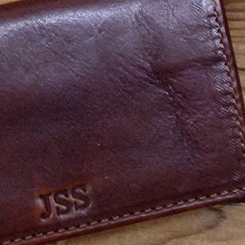 Personalized leather bag, Monogram gift purse, Printed