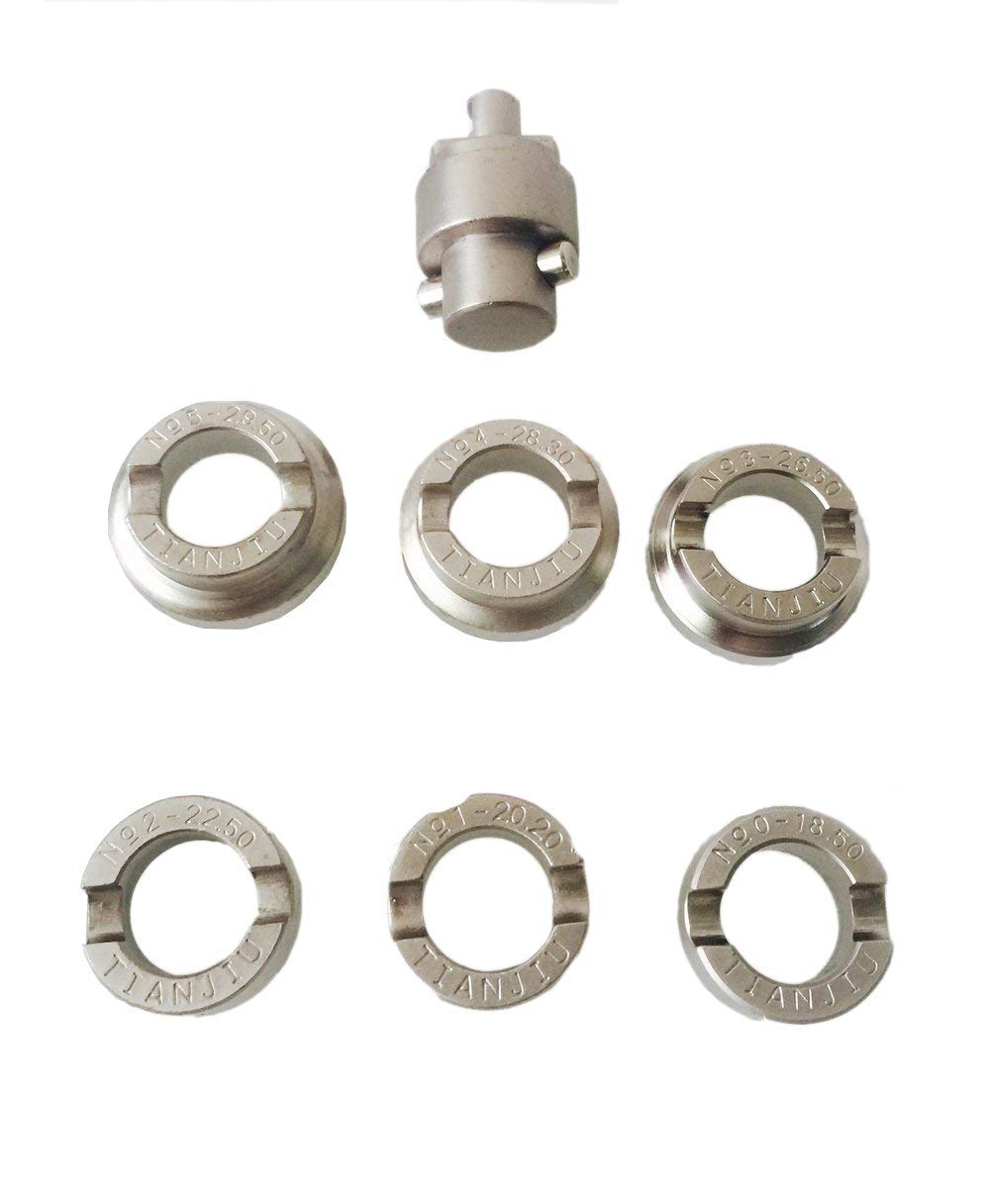 LLF Watch Repair Tool, Watchmaker 5538 Waterproof Watch Screw Back Case Cover Opener Remover for Rolex Tudor, Repair Watch Tools 7pcs