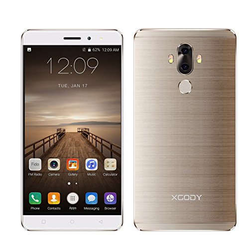 Xgody Y19 6 Inch 4G FDD-LTE Android 7.0 Cellphone Unlocked Dual Rear Camera Fingerprint Unlocked Smartphone 16GB+2GB Celulares Desbloqueados for T-Mobile/AT&T/MetroPCS