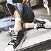 EPEIUS 4 Pairs Women's Lace Fishnet Ankle Socks,Stylish Black/White + Hollow Out,Shoe Size 5-8.5