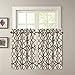 H.VERSAILTEX Blackout Curtains for Kitchen Thermal Insulated Soft Kitchen Window Curtains Energy Saving Rod Pocket Window Curtain Tiers for Bedroom, 2 Panels (29x45 Inch, Taupe/Brown)