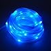 DINOWIN Solar Rope Lights, 39ft/12M 100LED Waterproof Copper Tube Wire String Lights for Garden,Yard, Path, Fence, Stairs, Backyard, Patio Decorative (Blue)