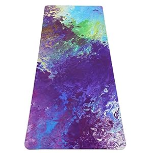 Heathyoga Synergy Yoga Mat Non Slip Hot Yoga Mat, Mat 2in1 Lightweight & Optimal Cushioning 72″x 26″ Thickness 5mm