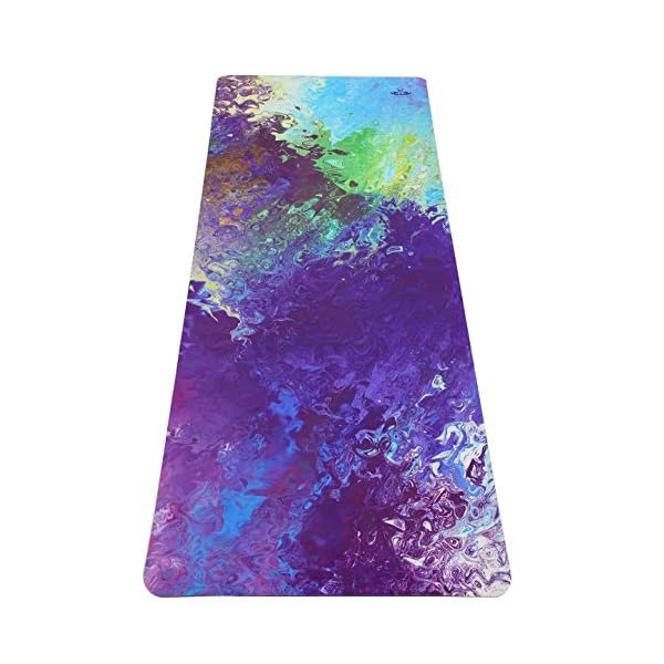 Heathyoga Synergy Yoga Mat Non Slip Hot Yoga Mat, Mat 2in1 Lightweight & Optimal Cushioning 72"x