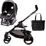 Peg Perego Book Chassis in Black with Nero Black Car Seat Diaper Bag