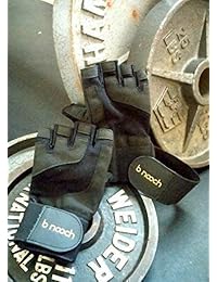 B Nooch Weight Lifting Gloves with Wrist Wrap Support for Gym Workouts, Crossfit WOD & Fitness - for Men & Women - Sizes XS Thru XL Available - Black