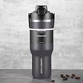32 oz Stainless Steel Insulated Tumbler with Handle, Lid and Straw, 100% Leak-Proof, 24 Hours Insulated Stylish Travel Water Bottle, Mug