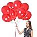 Treasures Gifted Metallic Red Balloons - 100 Pack Pearlized Ruby Red Latex Balloons 12in - Globos Metalicos Rojos - Globos Rojos Metalicos