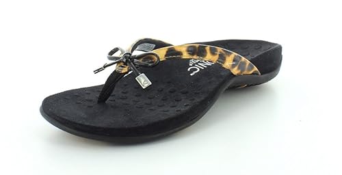 vionic leopard flip flop