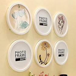 Levoberg Round Photo Frame Wooden Wall Mounted