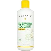 Alaffia Hair Care, Everyday Coconut Conditioner, Daily Moisturizer, Wavy & Curly Hair Products, Vitamin E, Virgin Coconut Oil, Ginger Extract, 16 Fl Oz