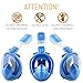 COZIA DESIGN Snorkel Mask - Full Face Snorkel Mask, 180° Panoramic View Scuba Mask, Anti Fog and Anti Leak Snorkeling Gear, Carrying Bag & Earplugs Included (Green, L/XL)