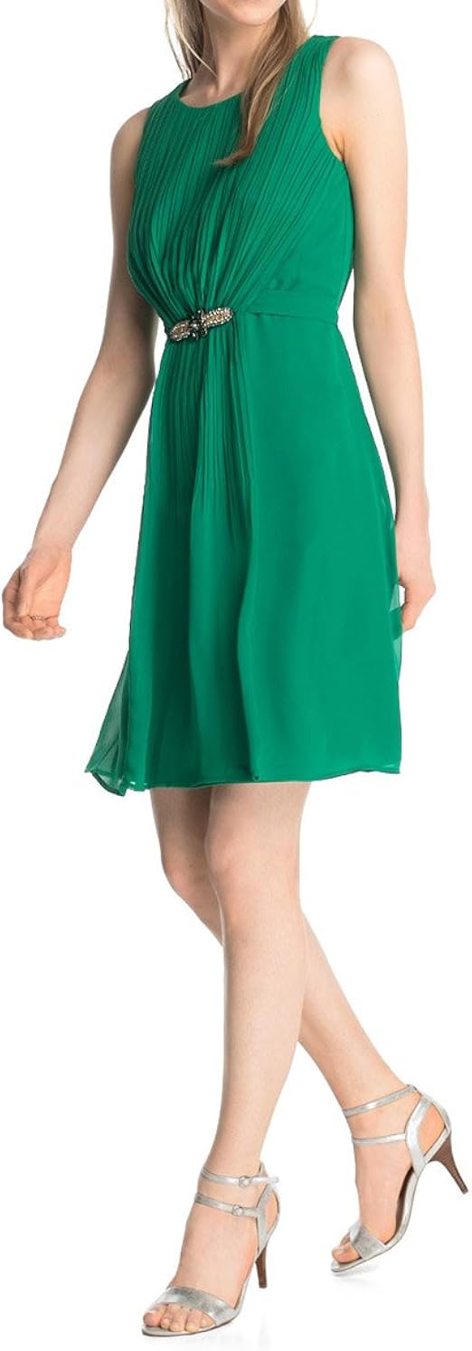 ESPRIT Collection Women's 035EO1E013 Dress, GreenGrün (Amazing Green