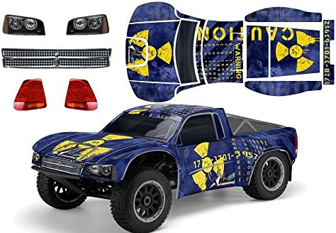 Designer Decal for Losi TEN-SCTE 1/10 (#LOSB8028) AMRRACING RC Kit - Meltdown - Yellow/Blue