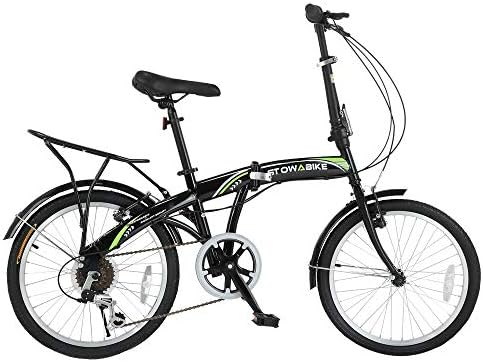Stowabike 20" Folding City V3 Compact Foldable Bike โ 6 Speed Gears