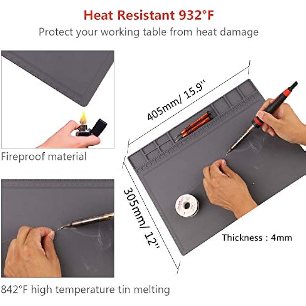 AntiStatic Mat ESD Safe For Electronic Includes Wristband Grounding