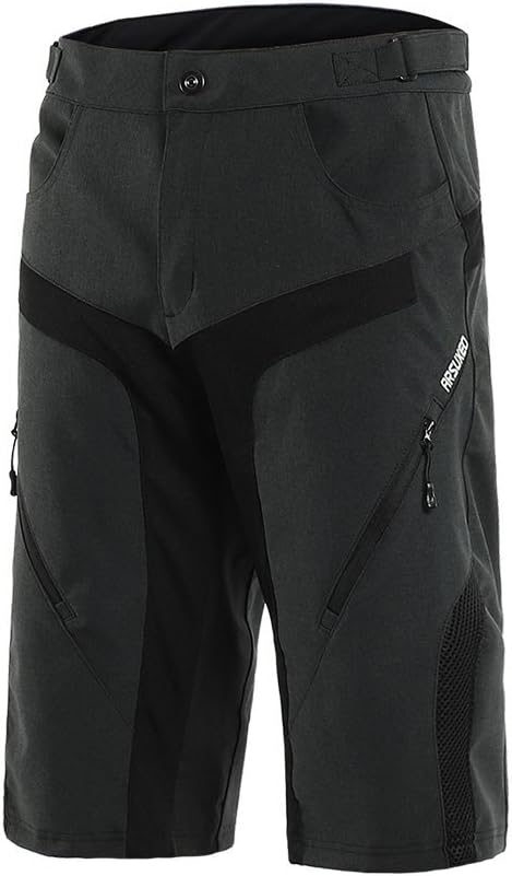 ARSUXEO Men's Cycling Shorts MTB Mountain Bike Shorts Water Resistant 1802