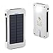 Solar Phone Charger, FKANT 10000mAh Portable Battery Charger Outdoor Dual USB External Battery Pack Solar Power Bank with LED Light and Compass for iPhone iPad Android Phones and More