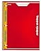 Mead Trapper Keeper Snapper Trapper Spiral Notebook, 1 Subject, Wide Ruled, Red (72702)