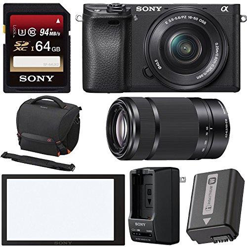 Sony-Alpha-a6300-Mirrorless-w-16-50mm-Lens-Sony-E-55-210mm-Sony-OEM-Bundle