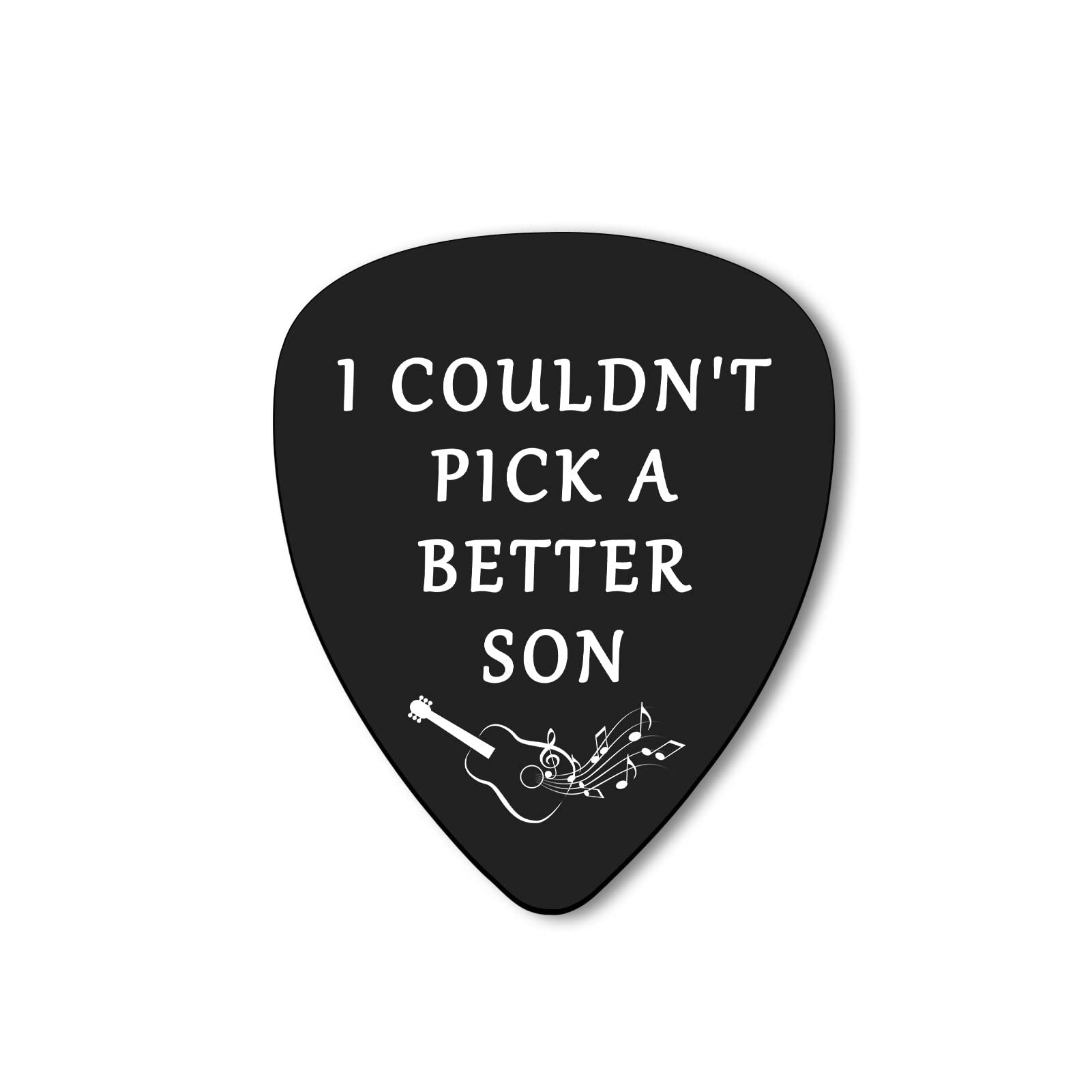 Guitar Picks Bonus Son Gifts from Mom Dad Guitar Lovers Gifts Musician Gift Birthday Christmas Jewelry Graduation Present for Musician Stepson Son in Law