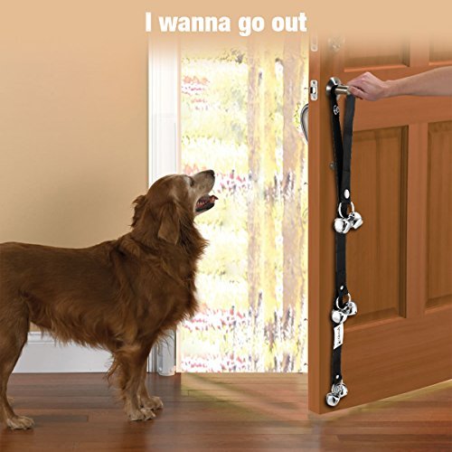 isYoung 2-Pack Loud Dog Doorbell for Housebreaking and Housetraining - Adjustable Door Bell Length for Small, Medium and Large Dogs
