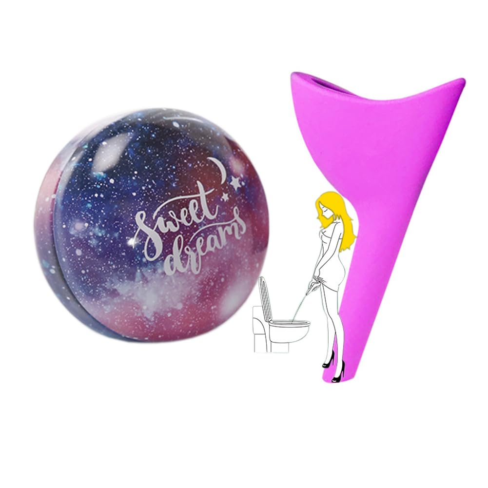 Female Urination Device, Female Urinal Silicone Pee Funnel Portable Urinal for Women Standing Up to Pee Funnel Reusable Women Pee Funnel, Outdoor, Activities, Camping(Pink)