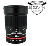 Rokinon RK35M-C 35mm F/1.4 Lens For Canon Cameras (Certified Refurbished)
