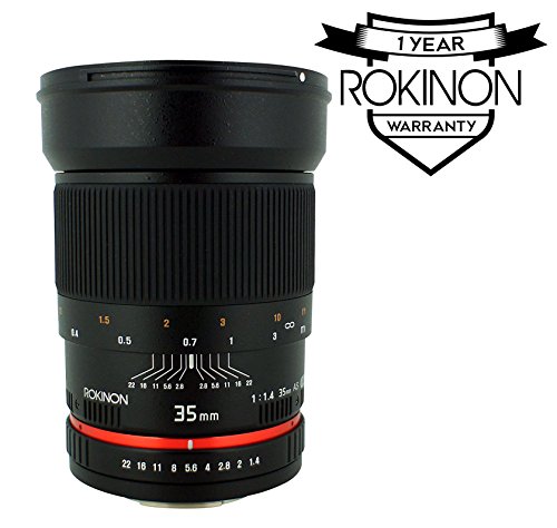 Rokinon RK35M-C 35mm F/1.4 Lens For Canon Cameras (Certified Refurbished)