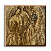 Framed Canvas Wall Art Metaphysical Still Life with Triangle by Giorgio Mordian Canvas Prints Home Artwork Decoration for Living Room,Bedroom - 16x16 inches