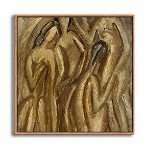 Framed Canvas Wall Art Metaphysical Still Life with Triangle by Giorgio Mordian Canvas Prints Home Artwork Decoration for Living Room,Bedroom - 16x16 inches