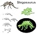 5 Pack - 3D Glowing Dinosaur Fossil Puzzles - Glow in The Dark Dino Skeleton Model Toys - Kids Archaeology Kits Party Favors (10-Inches)