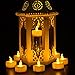 Eloer Tea Lights Flameless LED Tea Lights Candles 100 Pack, Flickering Warm Yellow 100+ Hours Battery-Powered Tealight Candle. Ideal for Party, Wedding, Birthday, Gifts and Home Decoration